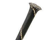 23mm dehnbares umsponnenes Kabel, das schwarzes HAUSTIER Monfilament für Kabel-Management Sleeving ist