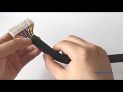 Flammenbeständigkeit Selbstverpackung Split Geflechtete Hülse Für Computer-Stromkabel