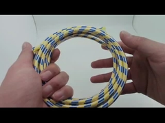 Büro / Zuhause Grüne Baumwolle Geflechtene Ärmel Schutz Kabel Gurt