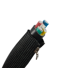 Geflochtener Schlauch mit Reißverschluss Erweiterbarer geflochtener PET-Kabelschlauch in Sondergröße