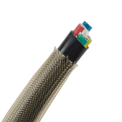 kaufen Kundenspezifisches Flexo-HAUSTIER dehnbare umsponnene Sleeving flammhemmende 25ft Länge on-line-Fertigung
