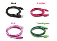 USB-Kabel-Baumwolle geflochtener Sleeving kleiner schützender Kabelstrang