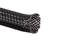 Dehnbarer schwarzer umsponnener Nylonärmel-flexibler kundenspezifischer Durchmesser hochfest
