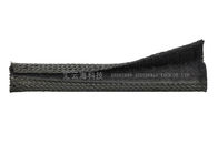 Schwarzer selbstschließend Flausch geflochtene Kabel-Verpackung, flexible Flausch-Draht-Abdeckung