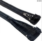 Flexible schwarze Reißverschluss-Kabelmuffe geflochtene Verpackung für Draht-Schutz