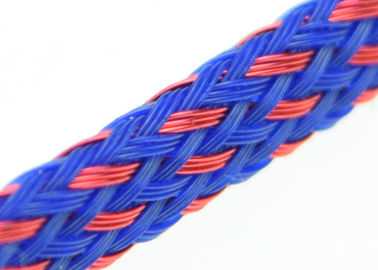 kaufen Flacher Nylonfaden dehnbares umsponnenes Sleeving für schützendes Kabel/Schlauch on-line-Fertigung