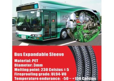 kaufen Feuerfestigkeits-elektrische umsponnene Sleeving gute Flexibilität für Kabel-Schutz on-line-Fertigung