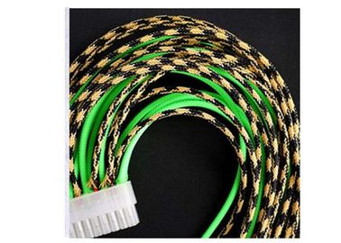 kaufen Dauerhaftes Abnutzungs-Widerstand-dehnbares Kabel, das mit 0.25mm HAUSTIER Einzelfaden Sleeving ist on-line-Fertigung