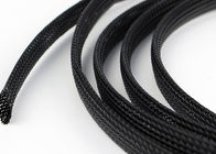 Haltbares dehnbares umsponnenes Sleeving Schwarzes für Kabel-Extraschutz