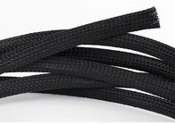 Haltbares dehnbares umsponnenes Sleeving Schwarzes für Kabel-Extraschutz