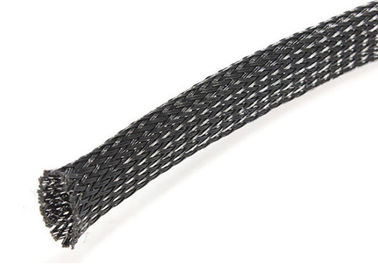 kaufen Verkabeln Sie elektrisches umsponnenes Sleeving flammhemmendes Polyester-Material 6mm/25mm on-line-Fertigung