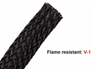 kaufen Elektrische umsponnene Sleeving 8mm hohe Dichte des festen Polyester-für Selbstkabelbaum on-line-Fertigung