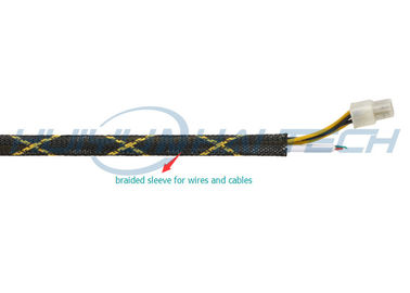 kaufen Abnutzungs-Beweis-STREICHELN HAUSTIER geflochtene elektrischer Draht-Verpackung, dehnbaren Sleeving Leichtgewichtler on-line-Fertigung