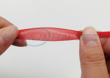 kaufen Multi Muster-Farbeelektrisches umsponnenes Sleeving dehnbares HAUSTIER für Kabel-Schutz on-line-Fertigung