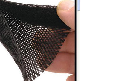 kaufen Dehnbarer elektrischer umsponnener Sleeving Draht-Schutz hoch flammhemmend on-line-Fertigung