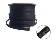 15mm hitzebeständiger Draht-Ärmel, dehnbares umsponnenes Sleeving Schwarzes für Kabel-Management
