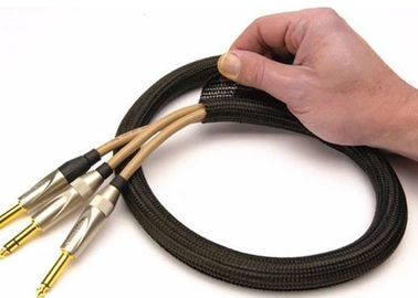 kaufen Selbst des Polyester-F6, der aufgeteilte umsponnene Sleeving Gewohnheit für Drahtseil-Geschirr einwickelt on-line-Fertigung