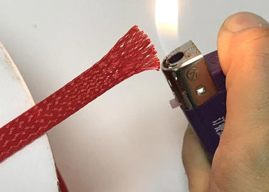 kaufen Haltbares dehnbares umsponnenes Kabel-Sleeving Haustier-Nylonmaterial mit Logo-Drucken on-line-Fertigung