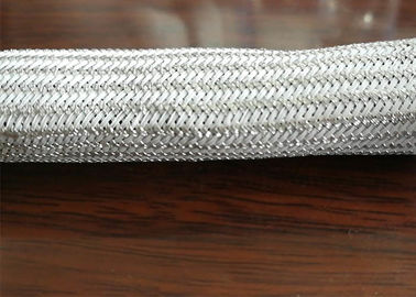 kaufen Silber überzogenes Edelstahl geflochtenes Sleeving, umsponnener Edelstahl-Schläuche on-line-Fertigung