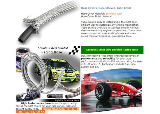 kaufen UL-94-V flexibler Edelstahl flocht Sleeving on-line-Fertigung