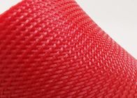 Einlagiger flacher Band HAUSTIER Flausch Litze-Ärmel-Rot mit Reißverschluss