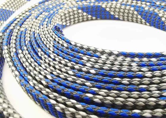 kaufen Dehnbares umsponnenes Polyester-Sleeving Kabel-Wärmeschutz-Ärmel on-line-Fertigung