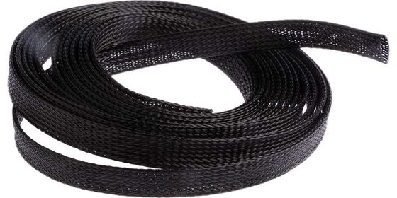 kaufen Flexibilitäts-dehnbare umsponnene Haustier-Schwarz-Kabelmuffe 2.0mm 80.0mm on-line-Fertigung