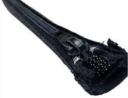 Flexible schwarze HAUSTIER Reißverschluss-Kabelmuffe flocht Verpackung für Draht-Schutz