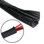 Nylonflausch-Kabelmuffen-Haken-und Schleifen-flexible Litze-Bedeckung