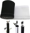 Die schwarze weiße einfache Flausch-Draht-Verpackung installieren Neopren-Kabel-Management-Ärmel