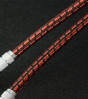 50mm flache rote Suspendierungs-Baumwollkabelmuffe erweiterndes umsponnenes Sleeving