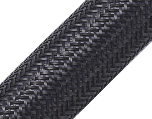 kaufen Polyester-Automobilschlauch, der Flexo-Haustier-dehnbares umsponnenes Kabel Sleeving ist on-line-Fertigung