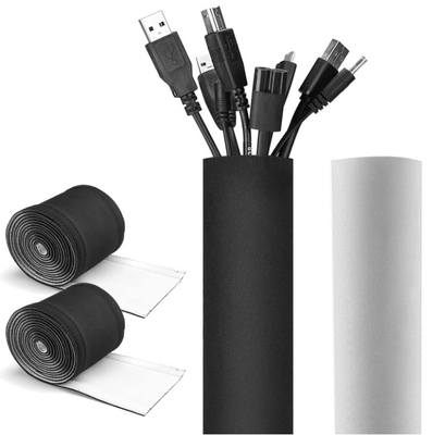 kaufen Huiyunhai-Runden-Flausch herauf Cuttable Neopren-Kabel-Verpackungs-Draht-Management-Ärmel on-line-Fertigung