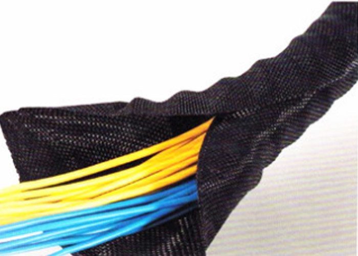 Selbstklebender Flausch geflochtene Kabel-Verpackung, Flausch-Ärmel für Kabel und Drähte