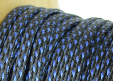 Gute Flexibilität elektrische geflochtene Sleeving mit rot / schwarz Kreuzung Farbe