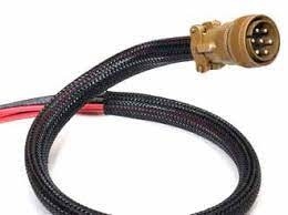 Der Einzelfaden-dehnbare umsponnene Sleeving hohen Temperatur des FLÜCHTIGEN BLICKS beständige goldene Farbe